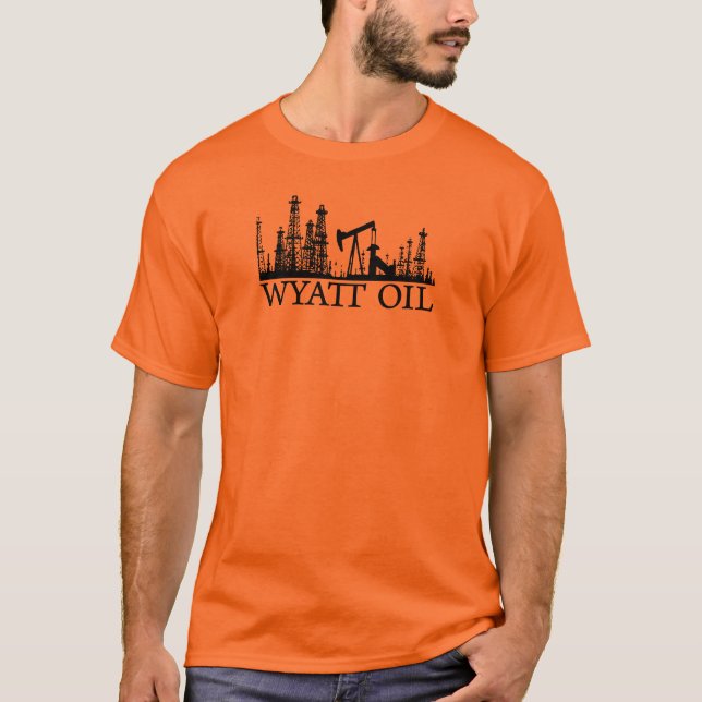 Wyatt olje-/svart logotyp t-shirt (Framsida)