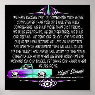 wyattodd mini lastbil poster