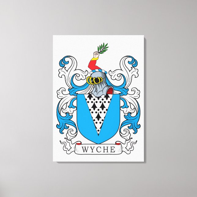 Wyche Family Crest Canvastryck (Framsida)