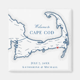 Wychmere Beach Klubb Destination Wedding Favor Magnet