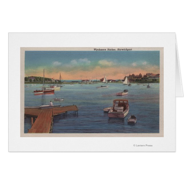 Wychmere Harbour Scene Hälsningskort (Framsidan Horizontal)