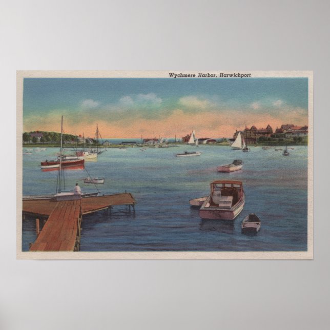 Wychmere Harbour Scene Poster (Framsidan)