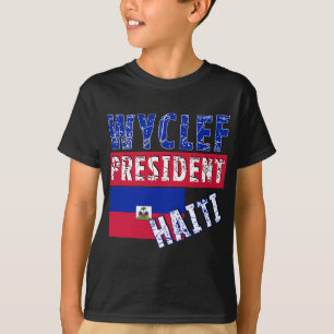 WYCLEF-presidentHaiti Tshirts, muggar, knäppas T-shirt