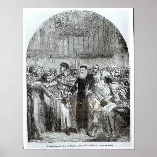 Wycliffe infinner sig före Preferatet Poster (Framsidan)