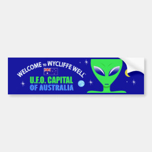 Wycliffe väl UFO-bildekal Bildekal
