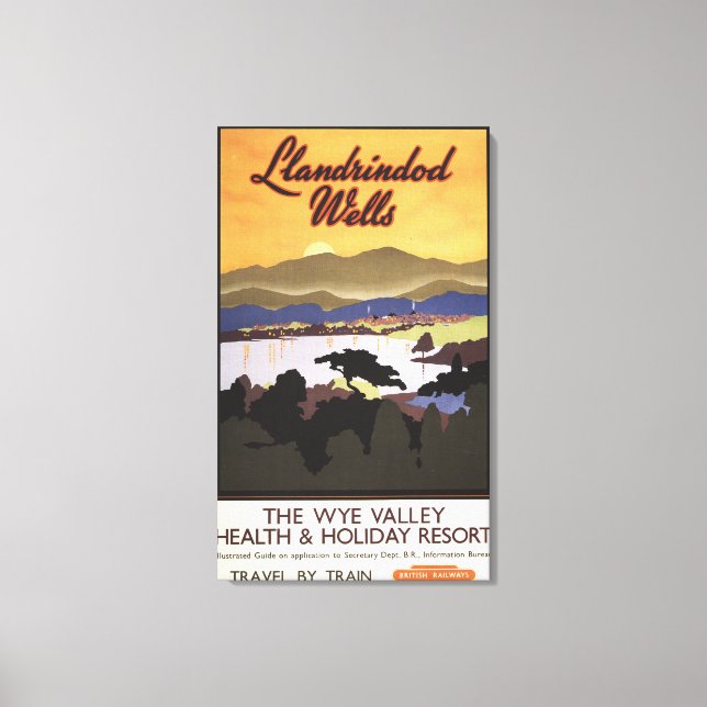 Wye Valley Resort British Rail Poster Canvastryck (Framsida)