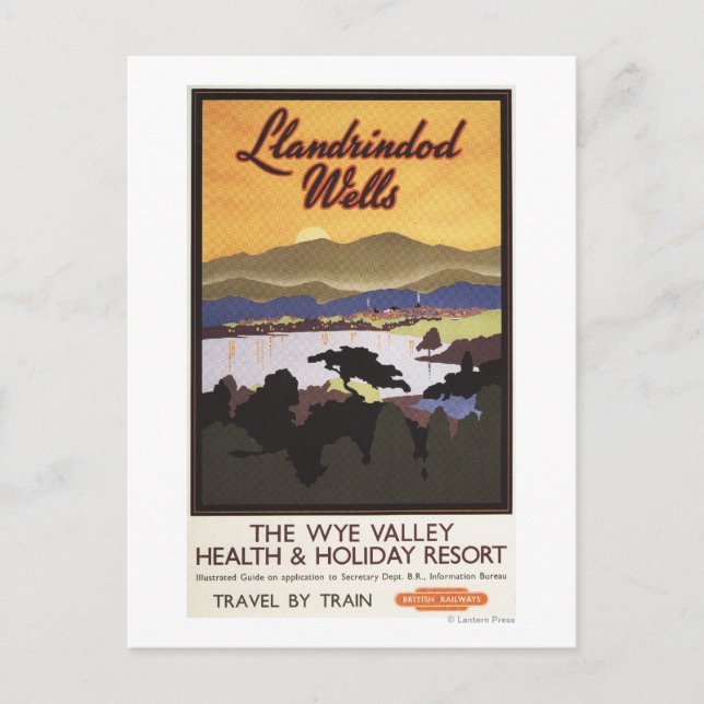 Wye Valley Resort British Rail Poster Vykort (Framsida)