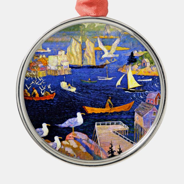 Wyeth - Harbour at Herring cut Julgransprydnad Metall (Framsidan)