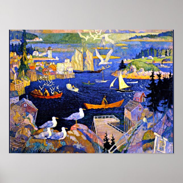 Wyeth - Harbour at Herring cut Poster (Framsidan)