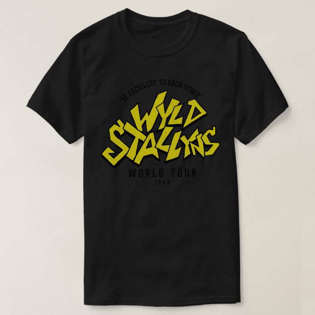 Wyld Stallyns World Tour 1989 T Shirt (Design framsida)