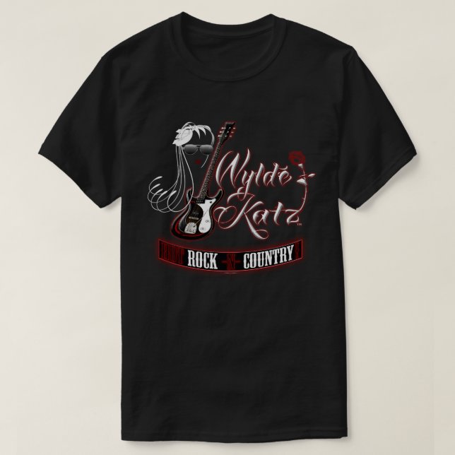 Wylde Katz musikband hoad Rockin T-tröja Tee Shirt (Design framsida)