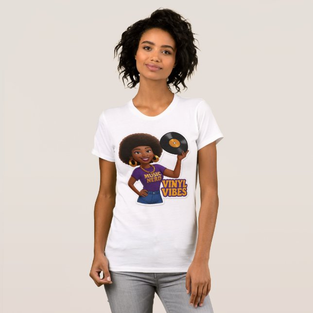 Wyldflow3r Vinyl Vibes T Shirt (Hel framsida)