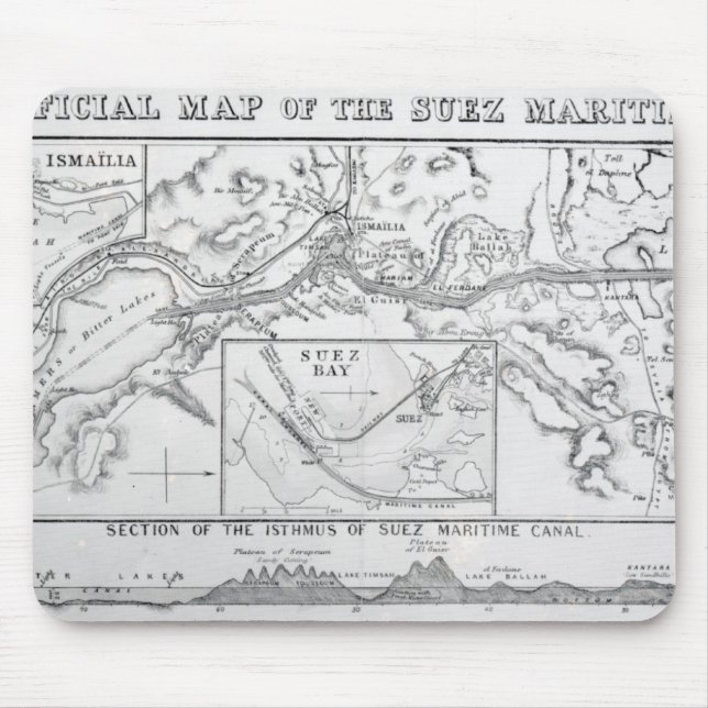 Wylds officiella karta av Suez den maritima Musmatta (Framsidan)