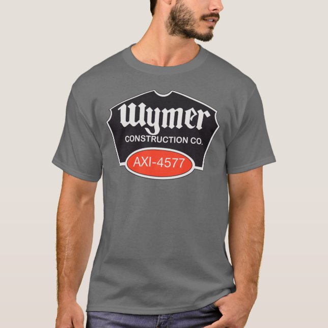 Wymer Construction Throwback Logotyp AXI T Shirt (Framsida)