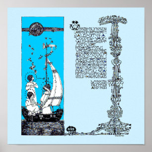 Wynken Blynken & Nod av Jessie Marion Kung Poster