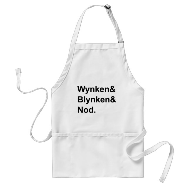 Wynken Blynken & Nod | Träsko Sänghistoria Förkläde (Framsidan)
