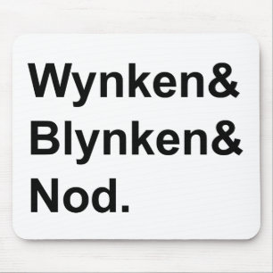 Wynken Blynken & Nod Träsko Sänghistoria Musmatta