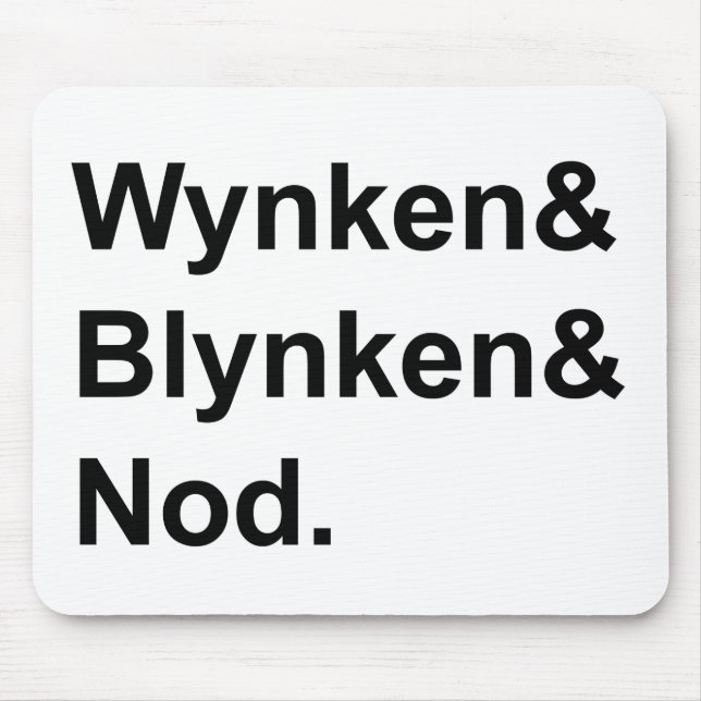 Wynken Blynken & Nod | Träsko Sänghistoria Musmatta (Framsidan)