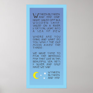 Wynken, Blynken och Nod Poster