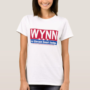 Wynn för skjorta för domarekampanjservice t-shirt