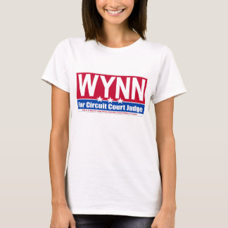 Wynn för skjorta för domarekampanjservice t-shirt