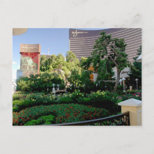 Wynn-hotell och kasinoträdgård vykort