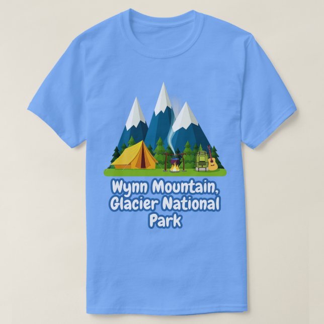 Wynn Mountain Glacier nationalpark T Shirt (Design framsida)