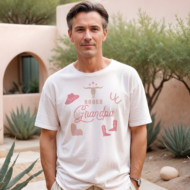 WYNONA  Rosa Cowgirl Rodeo Grandpa T Shirt (Skapare uppladdad)