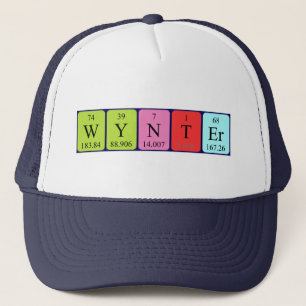 Wynter Periodisk hatt bord namn Truckerkeps