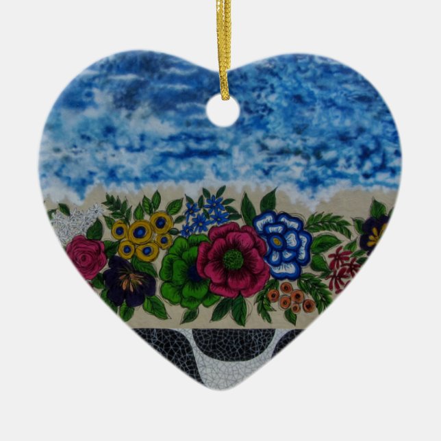 Wynwood väggkonst julgransprydnad keramik (Framsidan)