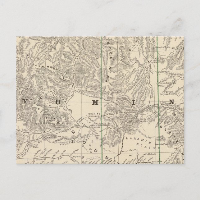 Wyoming 2 vykort (Framsida)