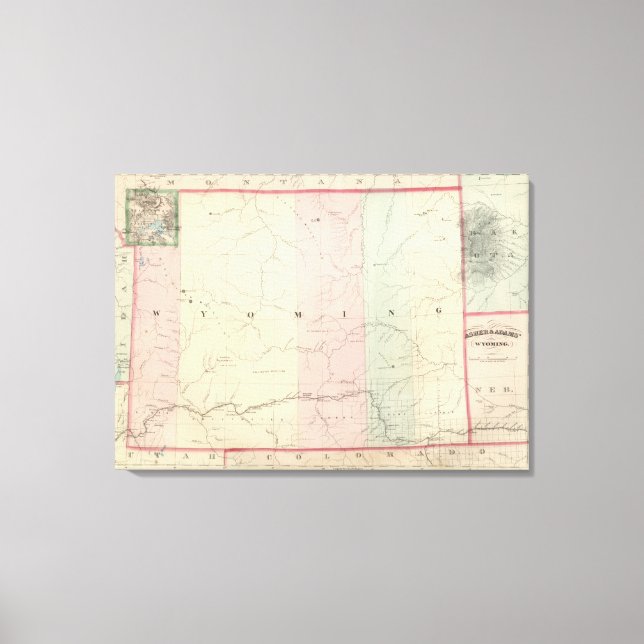 Wyoming 3 canvastryck (Framsida)