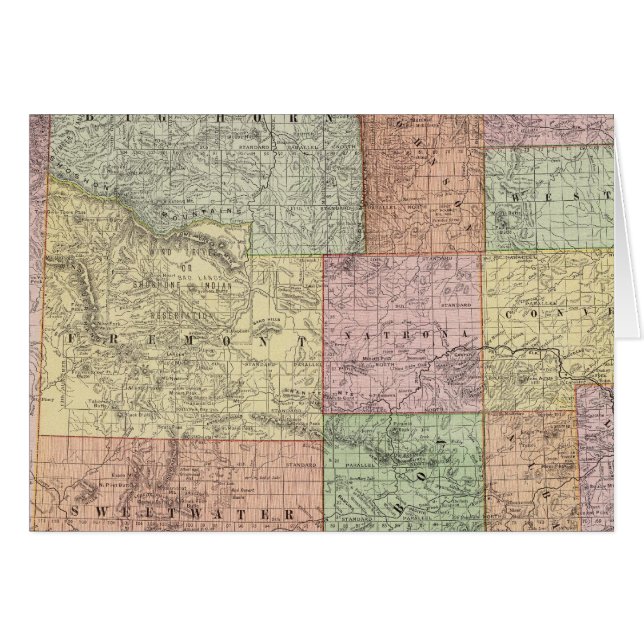 Wyoming 3 hälsningskort (Framsidan Horizontal)