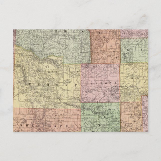 Wyoming 3 vykort (Framsida)