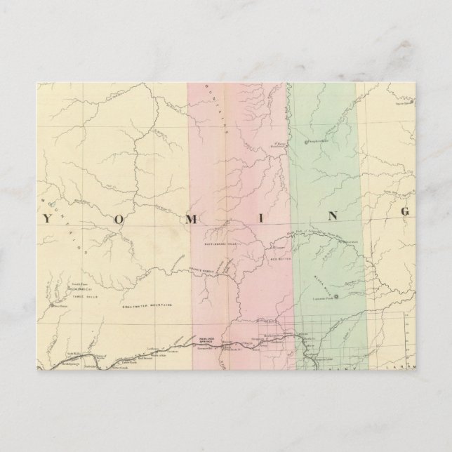 Wyoming 3 vykort (Framsida)