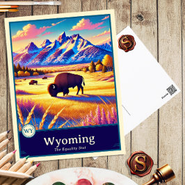 Wyoming | Anime Stil Cel Shaded-vykort Vykort