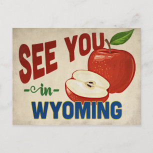 Wyoming Apple - Vintage resor Vykort