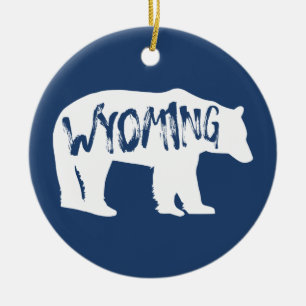 Wyoming Bear Julgransprydnad Keramik