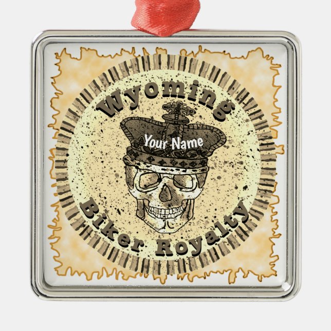 Wyoming Biker  Julgransprydnad Metall (Framsidan)