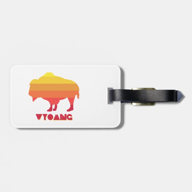 Wyoming Bison Bagagebricka (Baksida Vågrät)