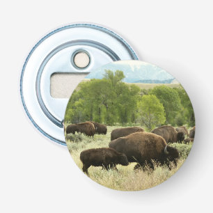 Wyoming Bison Nature Animal Photography Flasköppnare