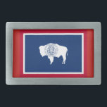 Wyoming Buffalo Bälte Buckle<br><div class="desc">Bära ett underbart tittar bälte-låsbeslag när du är ute och om. Låsbeslaget kan anpassas: storlekar,  stilar,  färg,  meddelanden med mera. Den här bälte-bockeln ger också en underbar gåva till alla som gillar Wyoming. #wyoming #wyomingbeltbuckle #buffalobuckle @azoreandesign #wyomingcowboys</div>