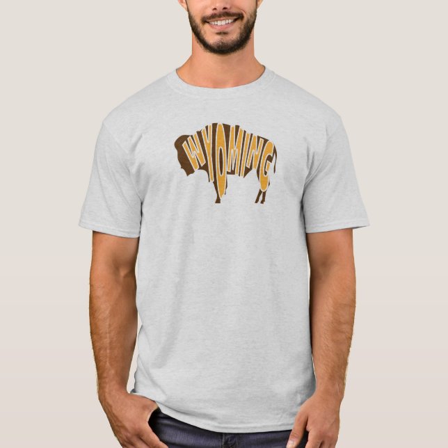 Wyoming buffel t-shirt (Framsida)