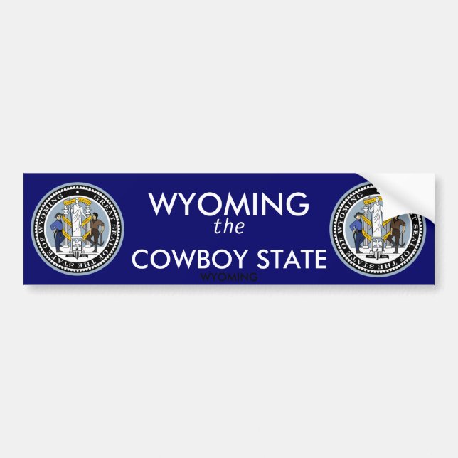 Wyoming Bumper Sticker Bildekal (Framsidan)