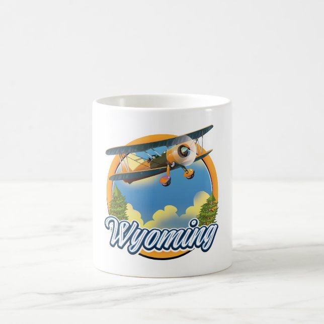 Wyoming Cartoon logotyp Kaffemugg (Center)