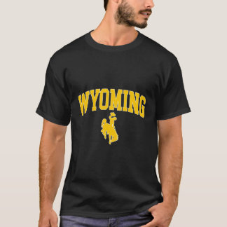 Wyoming Cow Riding A Bucking Horse T Shirt