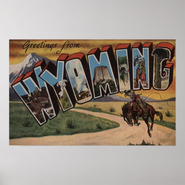 Wyoming (Cowboy)Large Brev ScenesWyoming Poster (Framsidan)