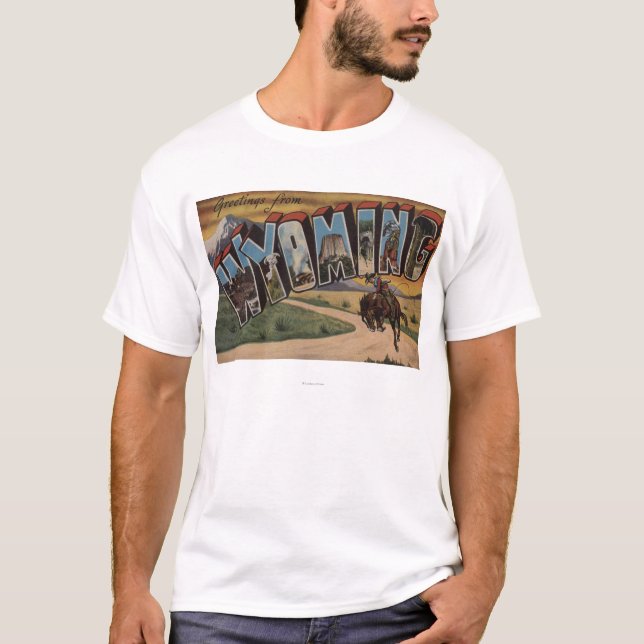 Wyoming (Cowboy) stort brev ScenesWyoming T-shirt (Framsida)