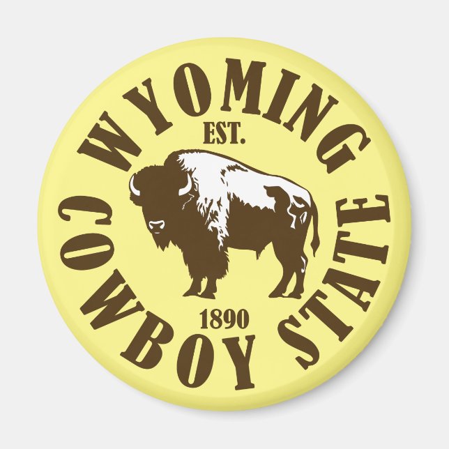 Wyoming, Cowboystaten Magnet (Framsidan)