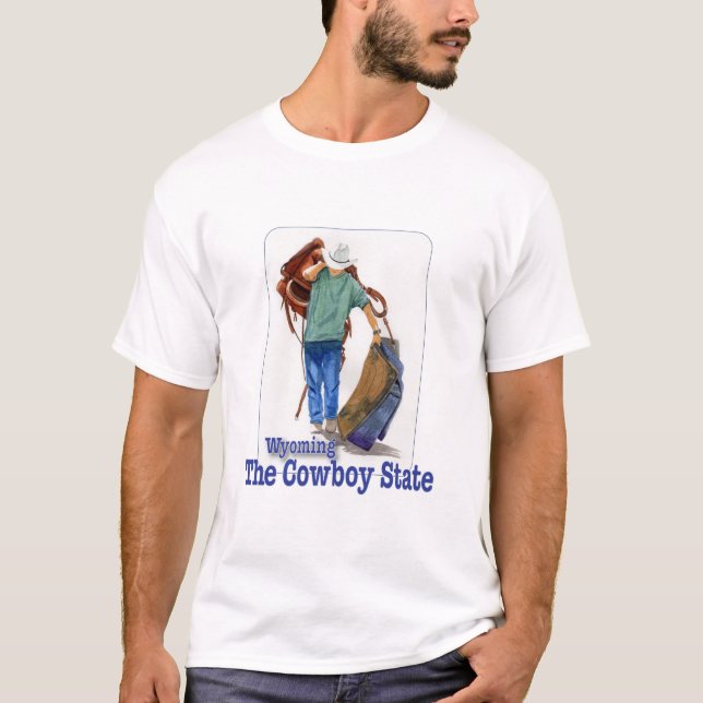 Wyoming, Cowboystaten T Shirt (Framsida)